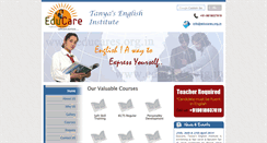 Desktop Screenshot of educares.org.in